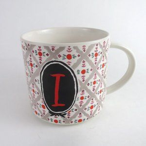 Anthropologie Monogram Initial 'I' Emerson Quote Mug
